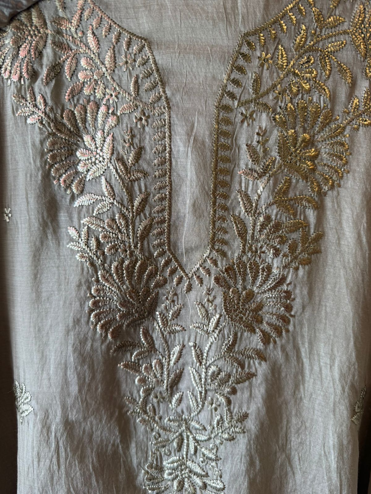 Mul cotton chanderi Unstitched Suits