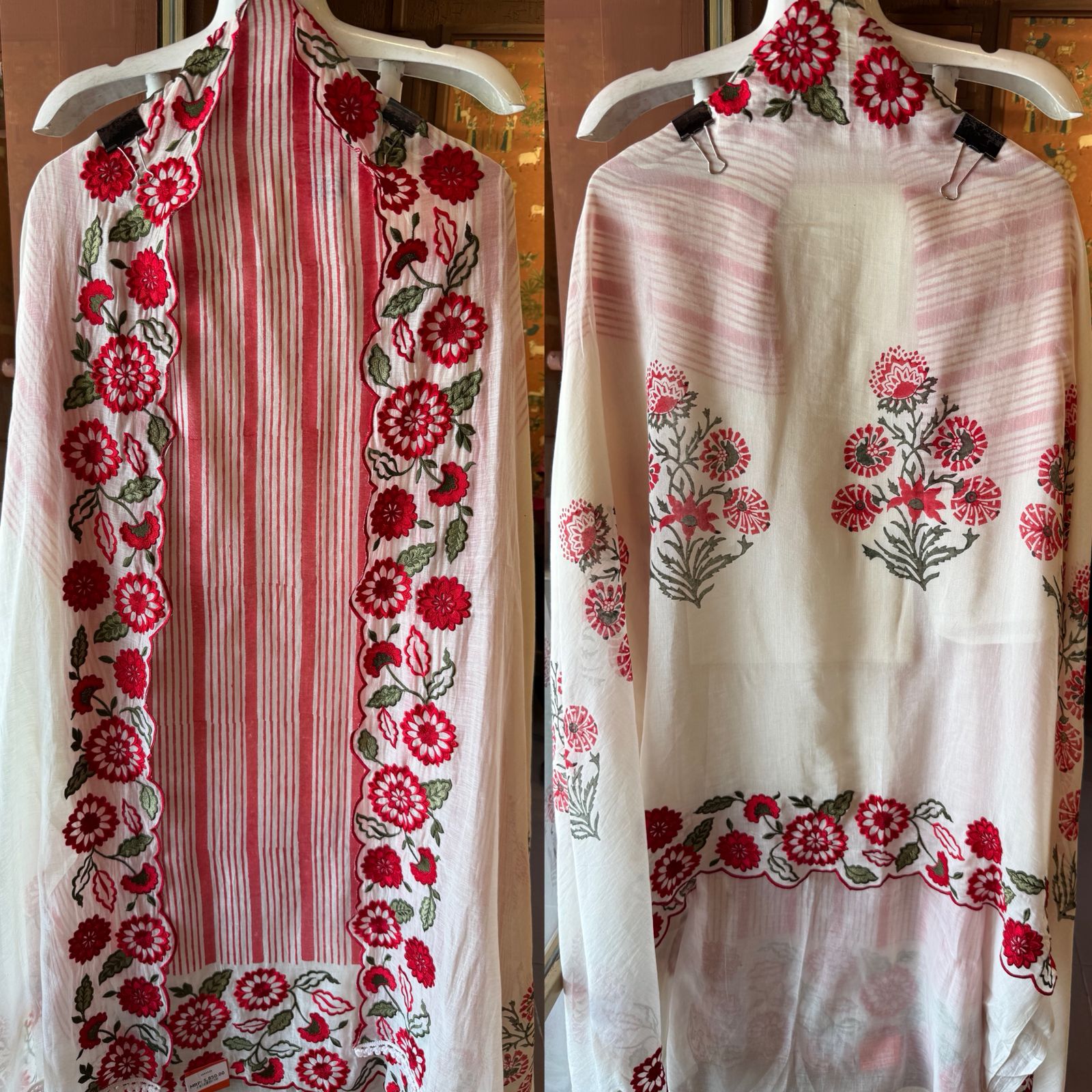 Floral Embroidered Suit