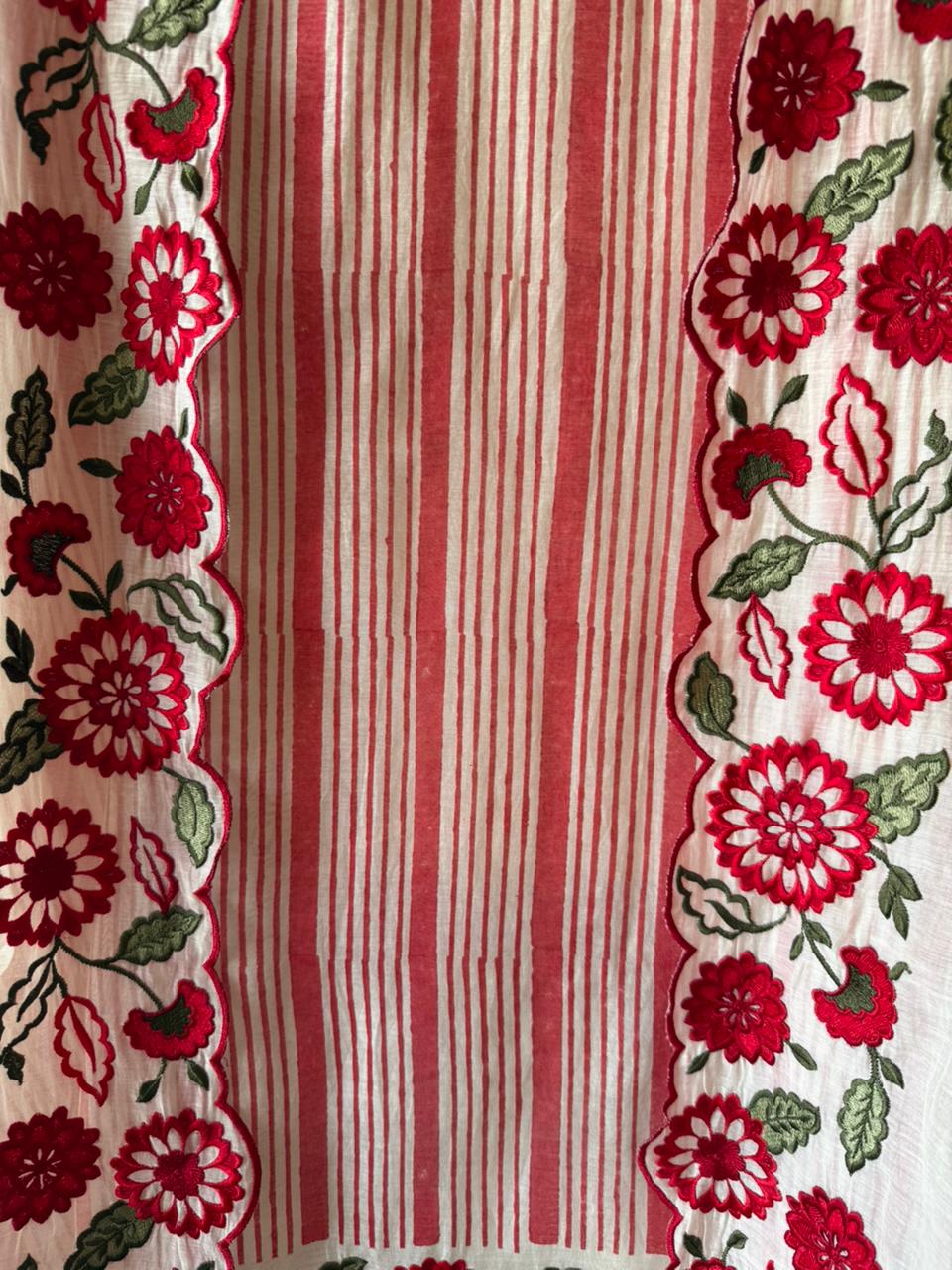 Floral Embroidered Suit