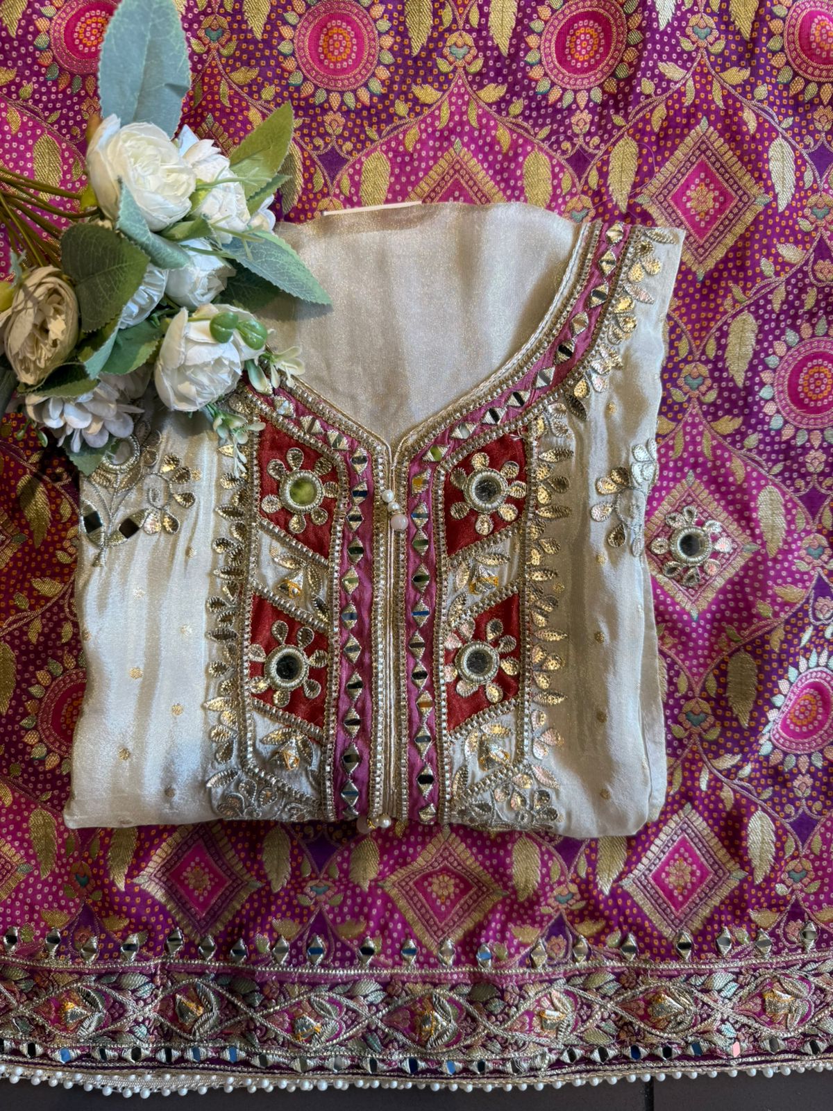 Ethnic Unstitched Suit set