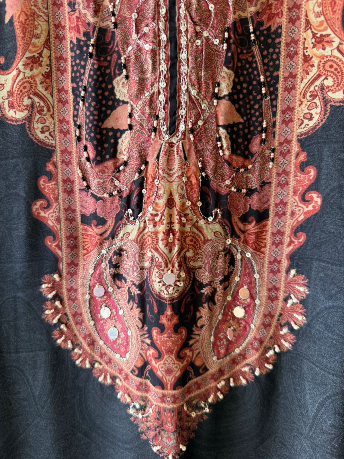 Paisley digital Printed Suit Set on Muslin