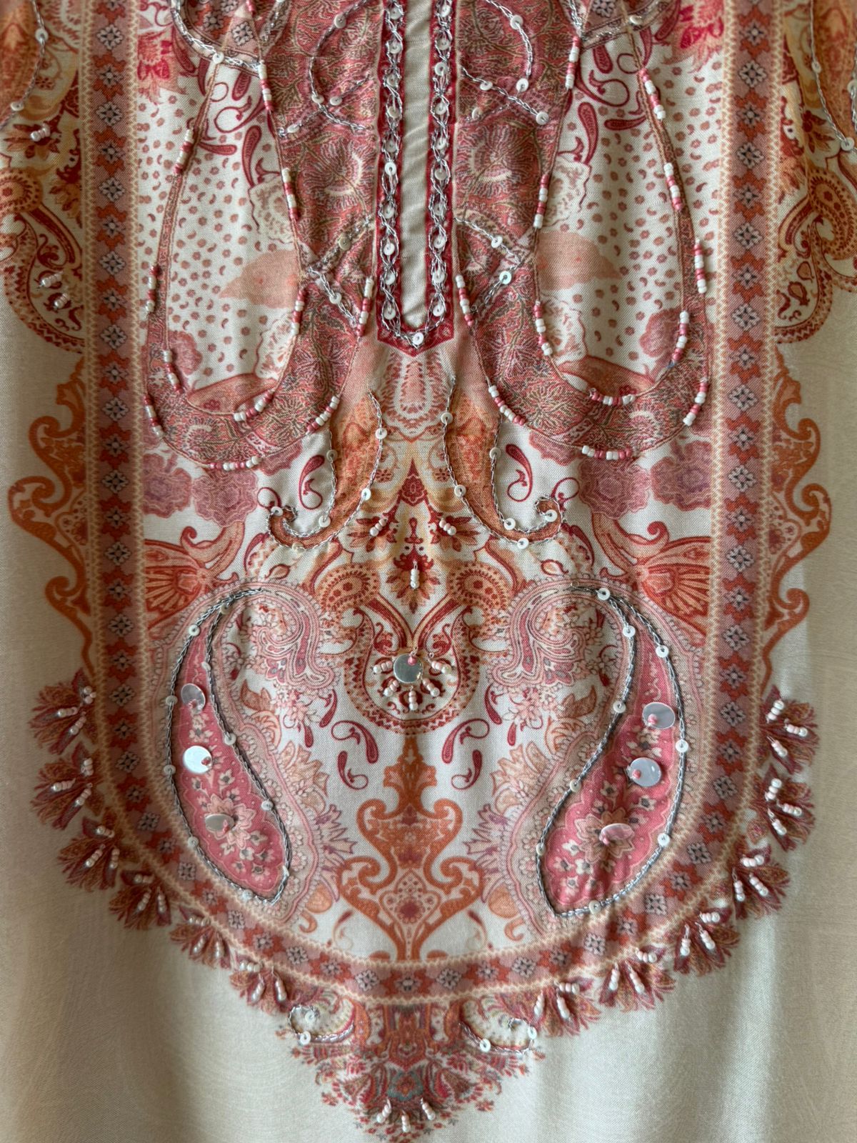 Paisley digital Printed Suit Set on Muslin