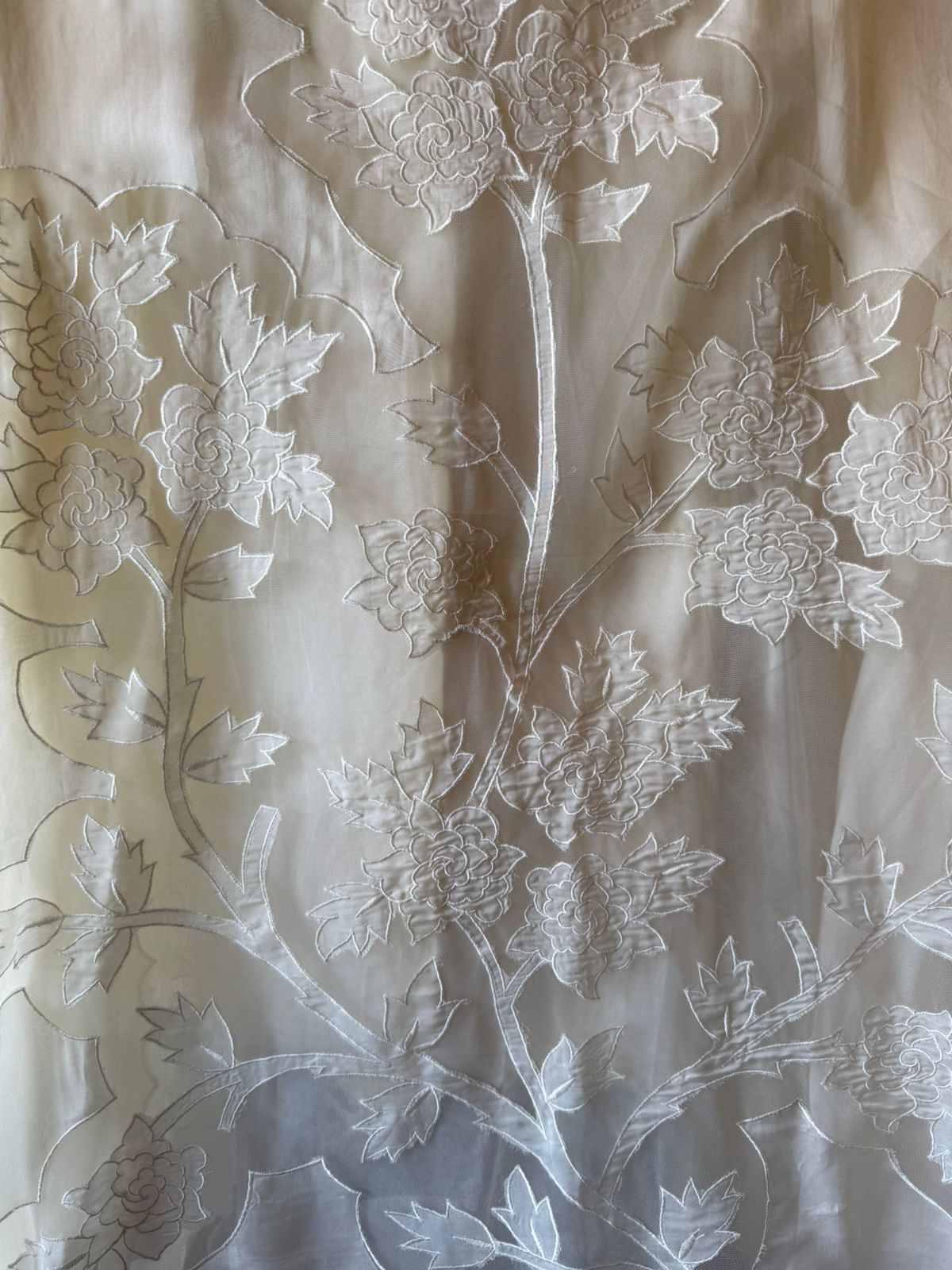 Soft organza unstitched Kurta