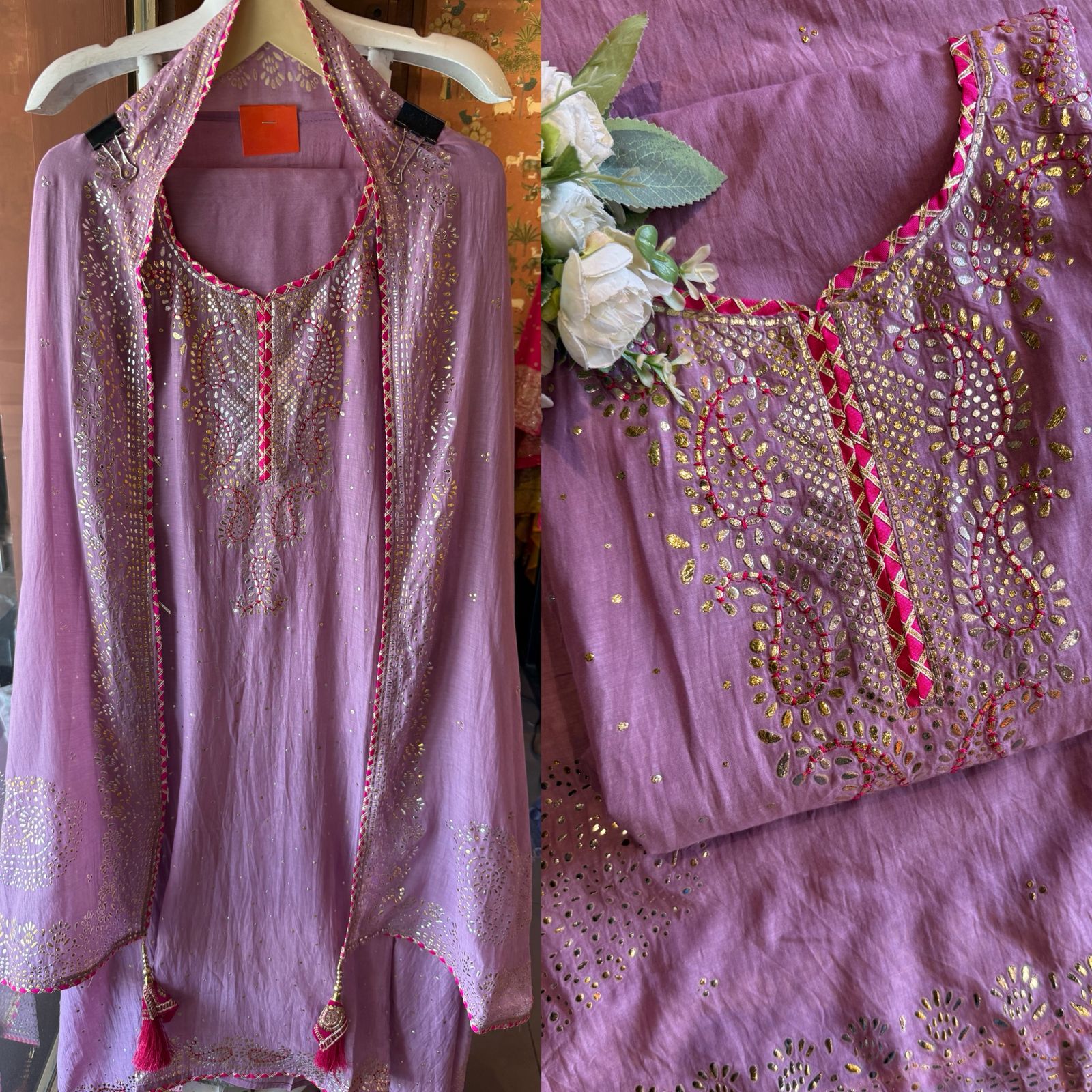 Luxe sheen Elegant Suit set