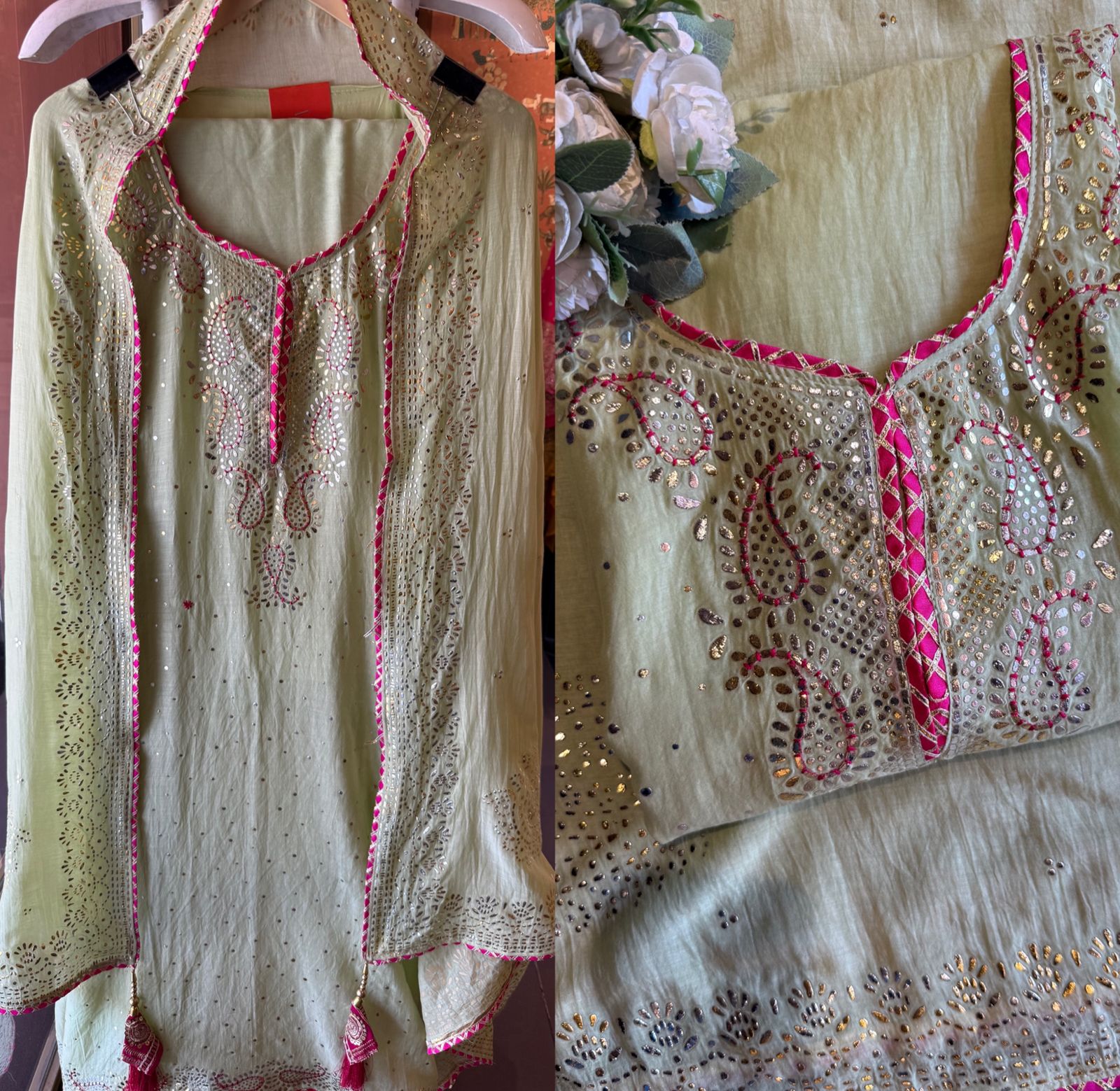 Luxe sheen Elegant Suit set