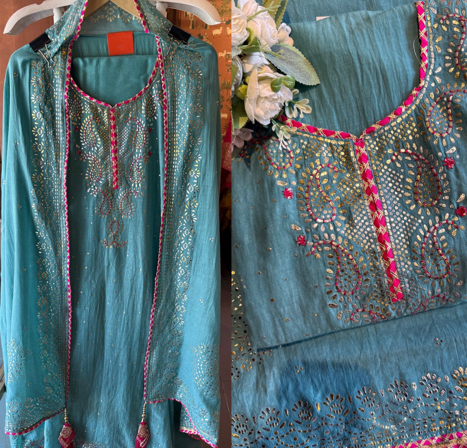 Luxe sheen Elegant Suit set