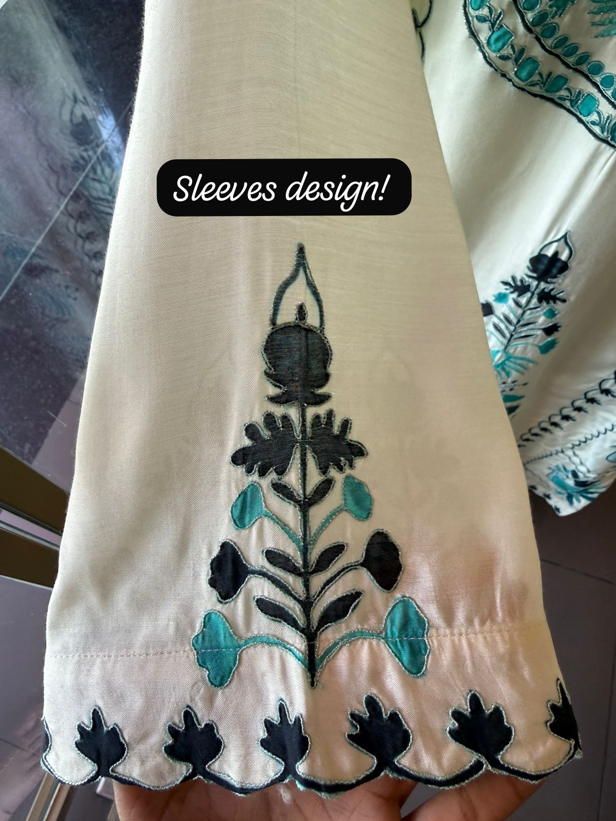 Pakistani inspired Embroidered Kurta set