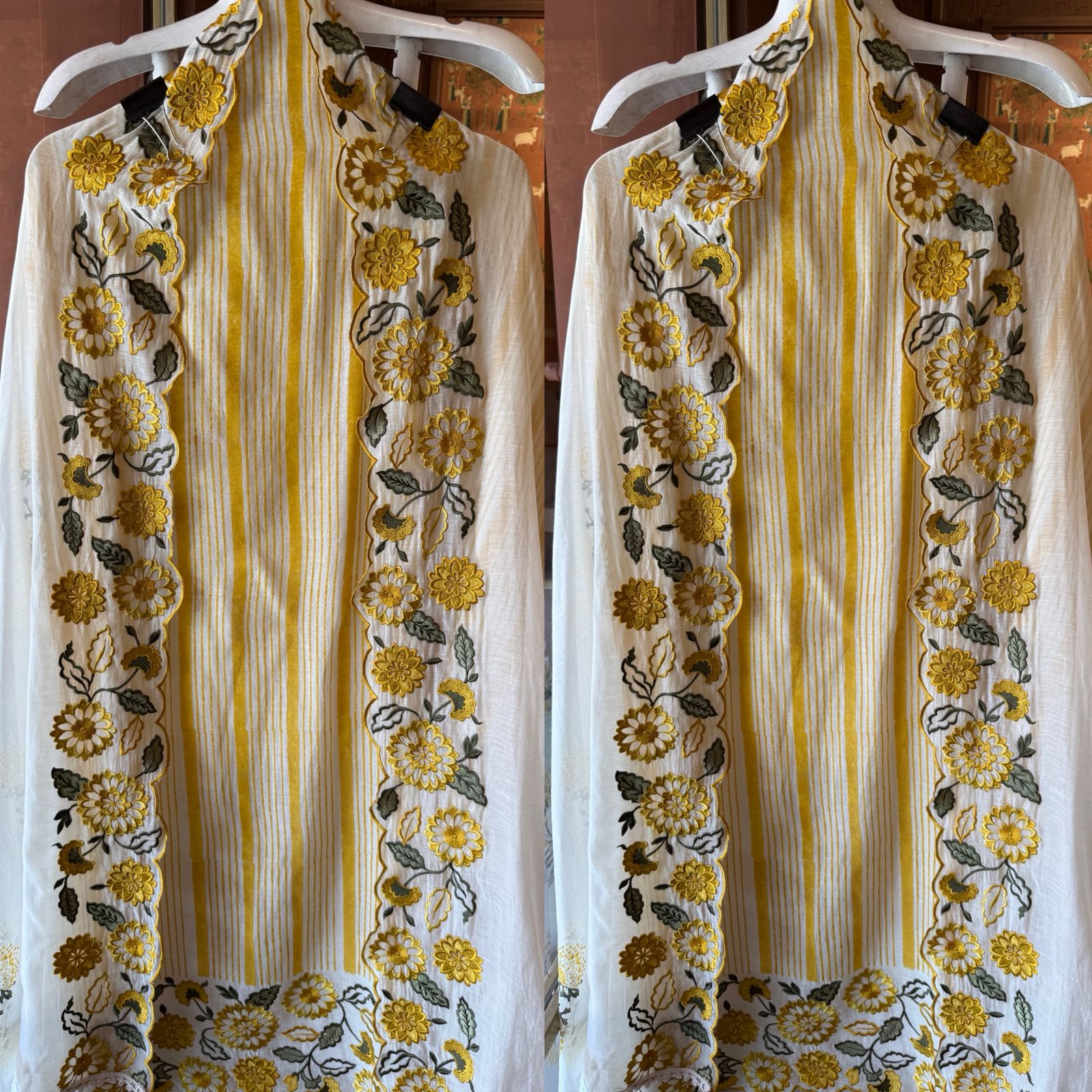 Floral Embroidered Suit