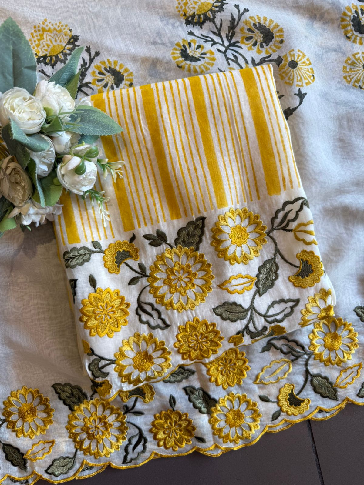 Floral Embroidered Suit