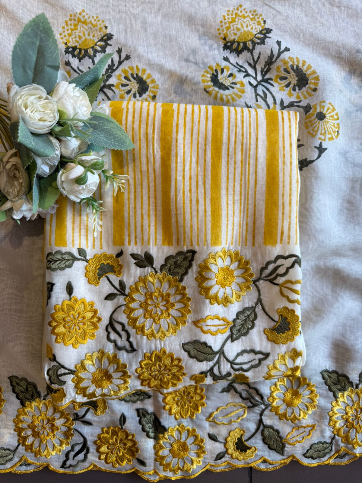 Floral Embroidered Suit