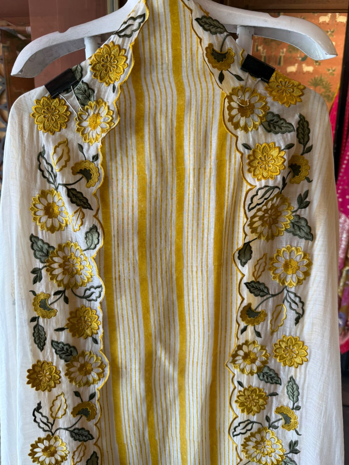 Floral Embroidered Suit