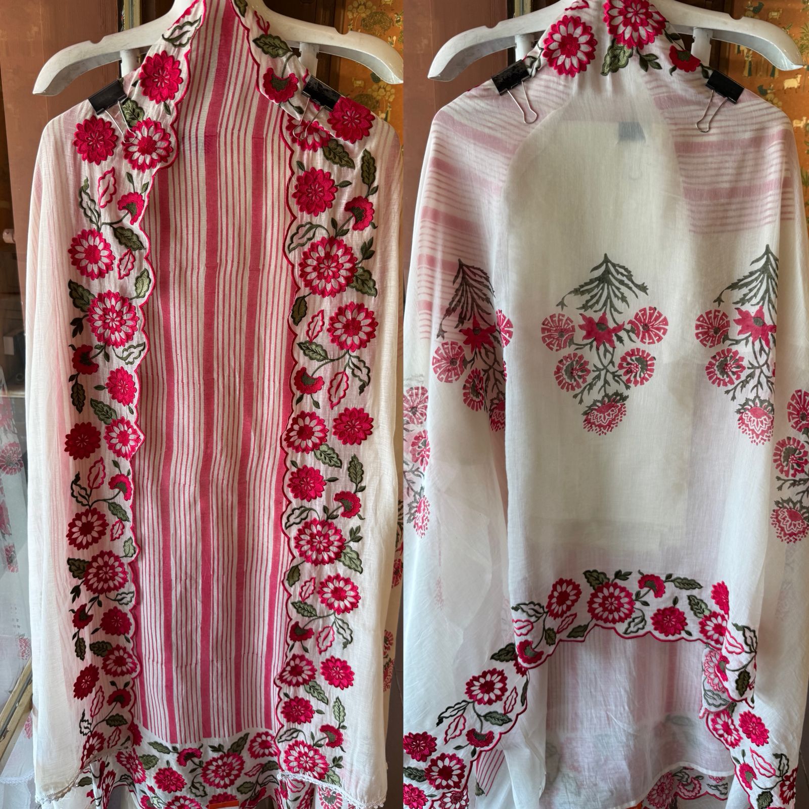 Floral Embroidered Suit