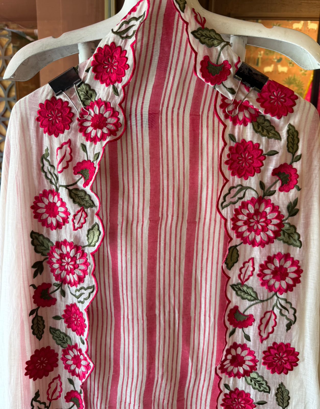 Floral Embroidered Suit