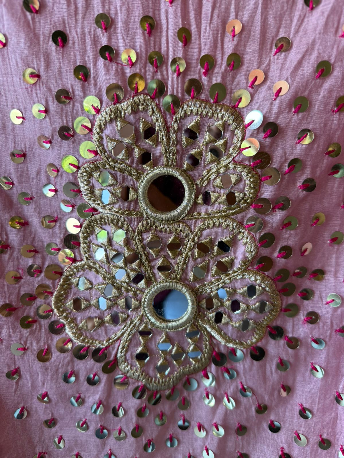 Heavily embellished traditional suit