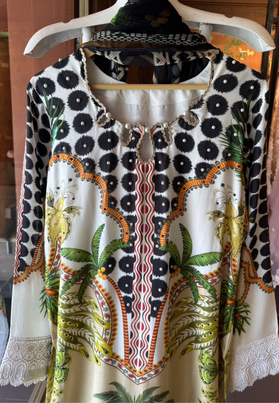 Tropical Printed Statement three piece Readymade set