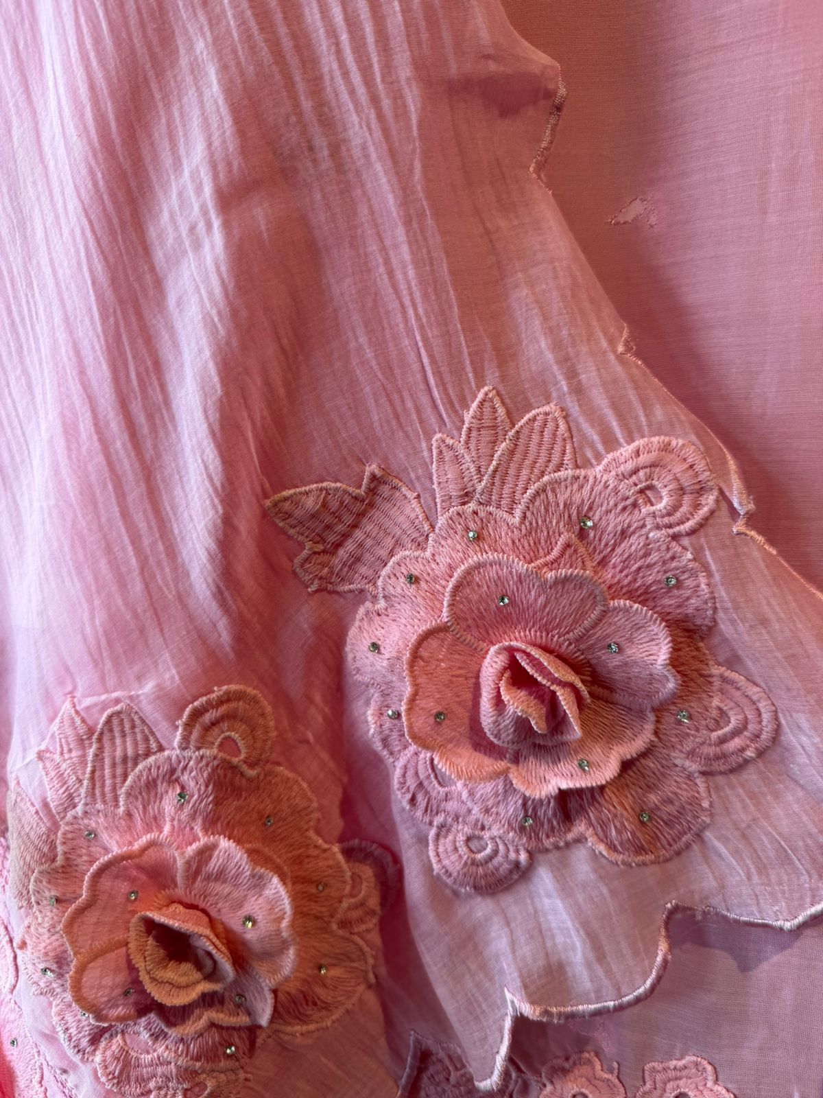 Floral Embroidered Suit Set For Summers