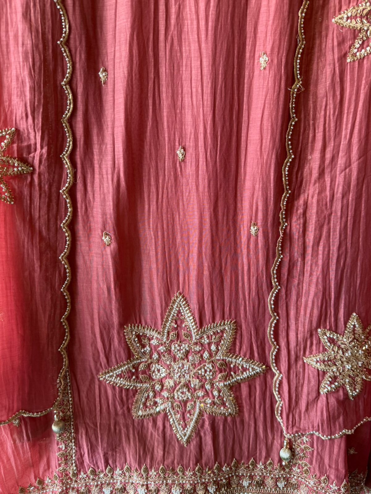 Lightweight crinkled Mul cotton Suit