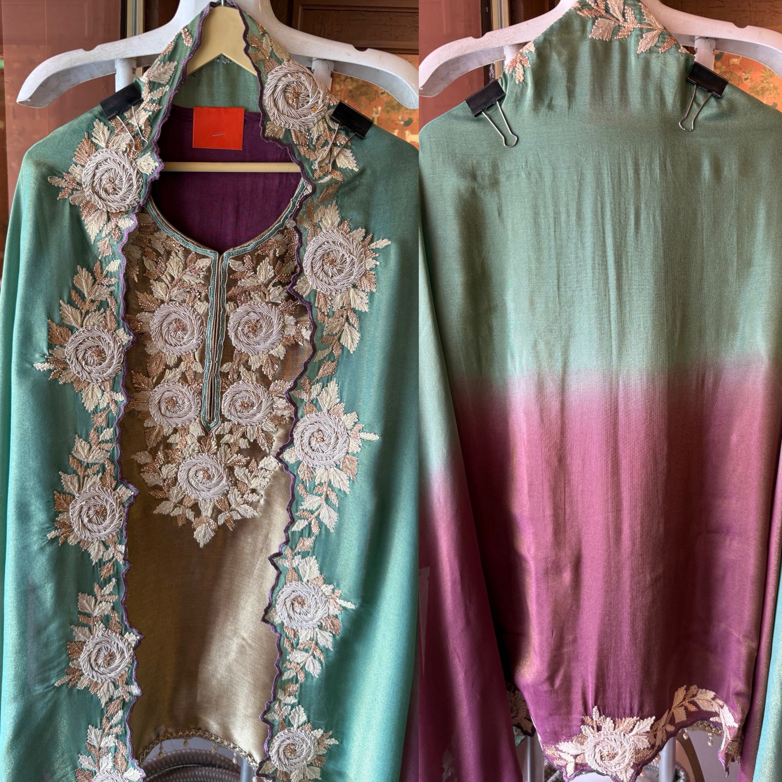 Lightweight crinkled Mul cotton Suit