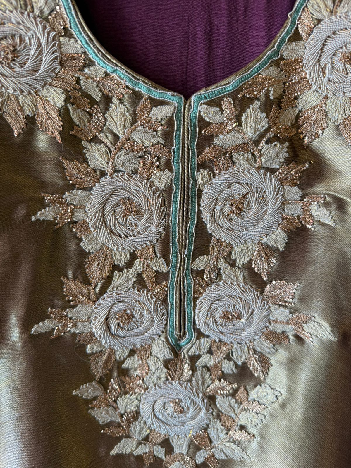 Lightweight crinkled Mul cotton Suit