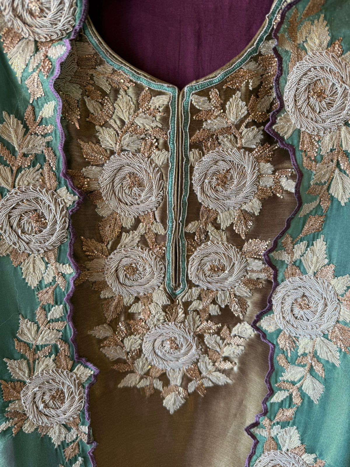 Lightweight crinkled Mul cotton Suit