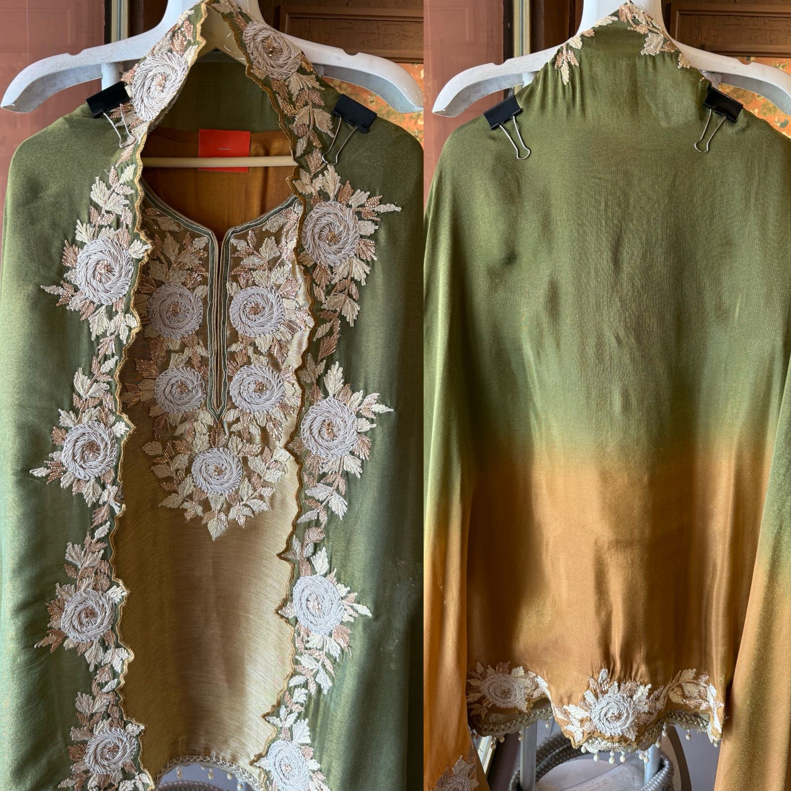 Lightweight crinkled Mul cotton Suit