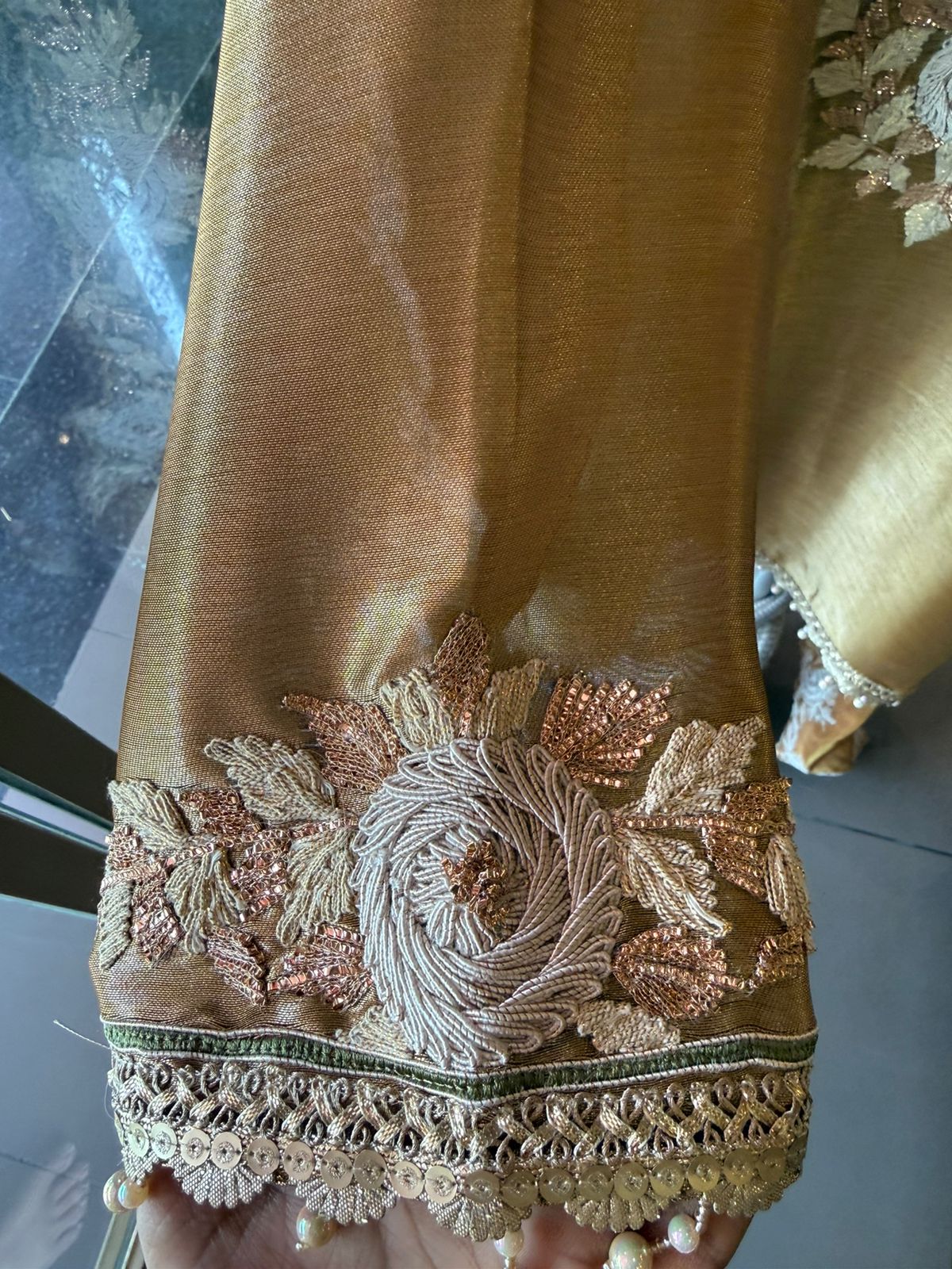 Lightweight crinkled Mul cotton Suit