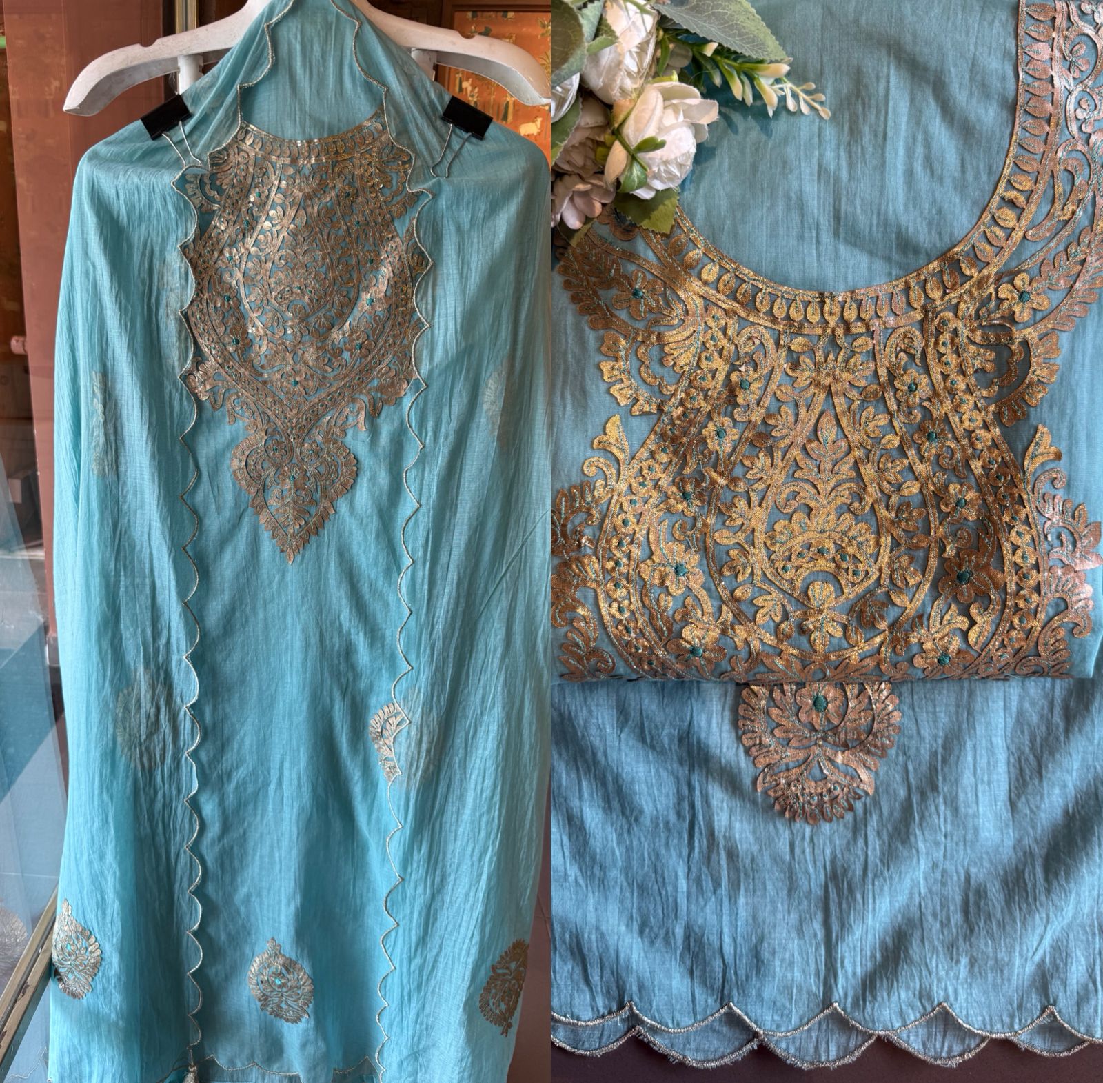 BEAUTIFUL MUL CHANDERI SUIT