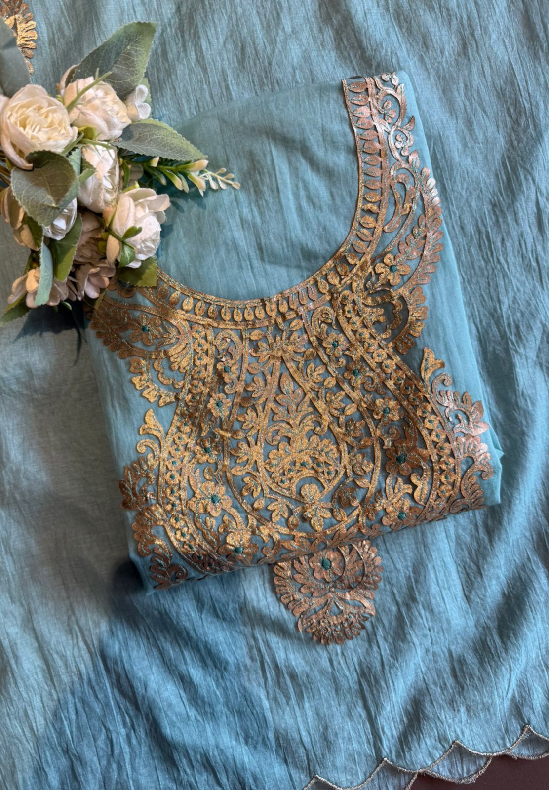 BEAUTIFUL MUL CHANDERI SUIT