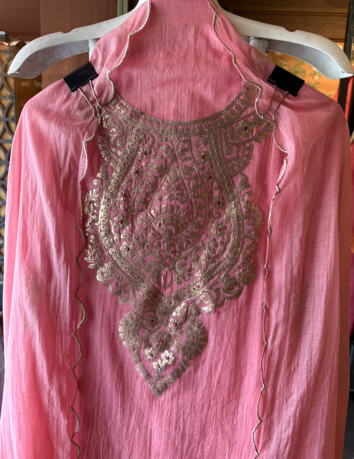 BEAUTIFUL MUL CHANDERI SUIT