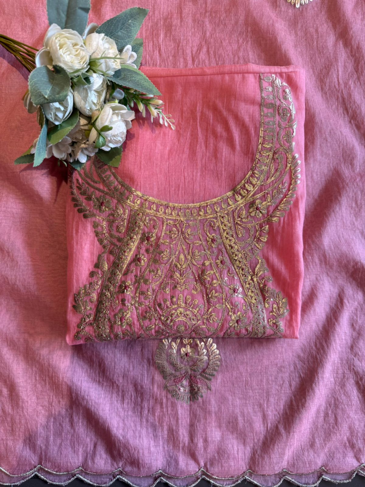 BEAUTIFUL MUL CHANDERI SUIT