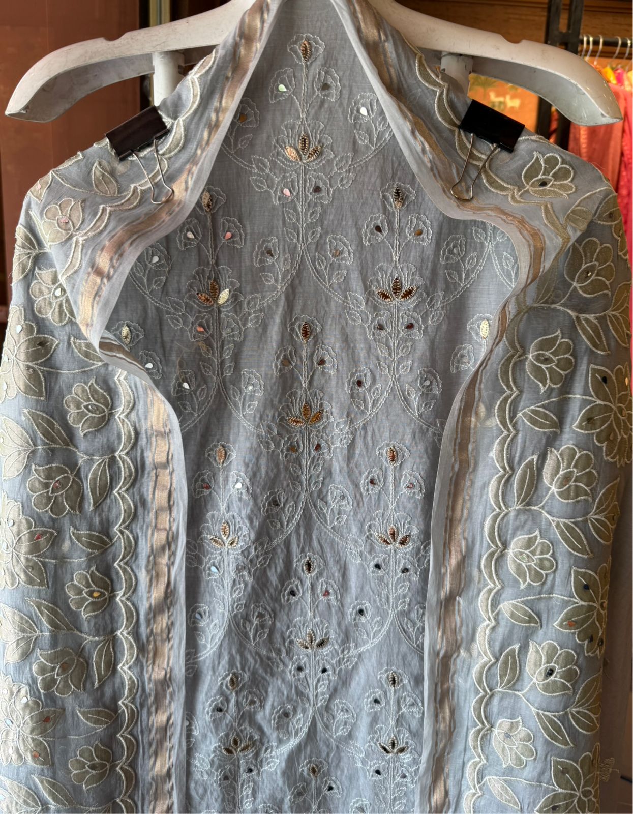 Elegant Mul Chanderi suit