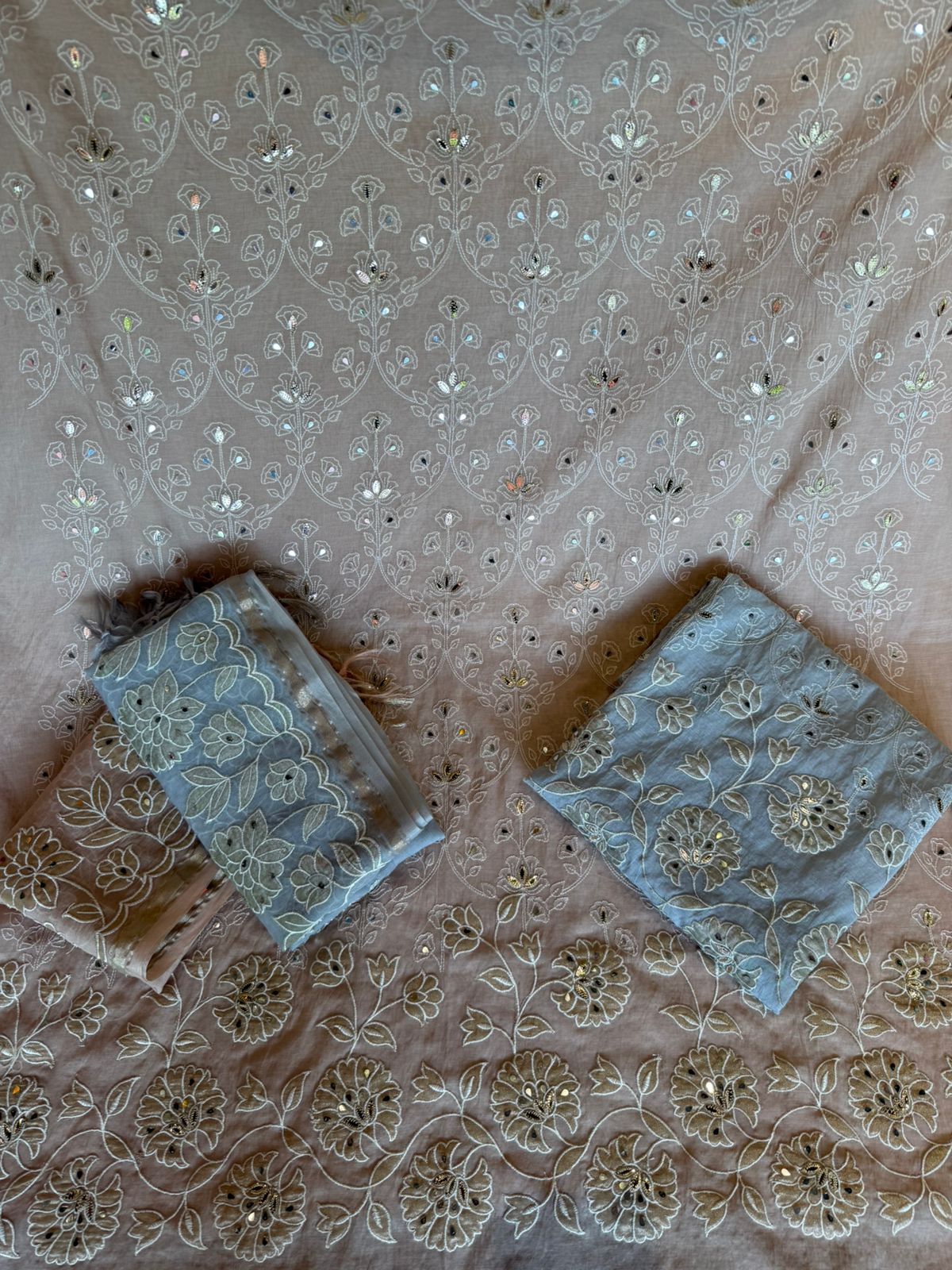 Elegant Mul Chanderi suit