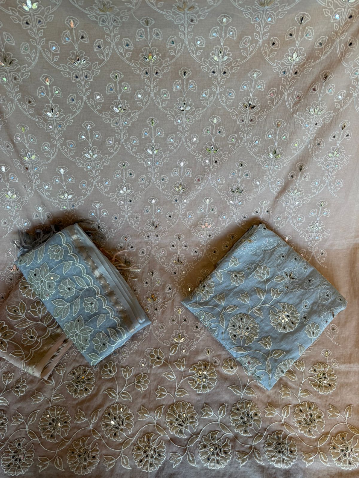 Elegant Mul Chanderi suit