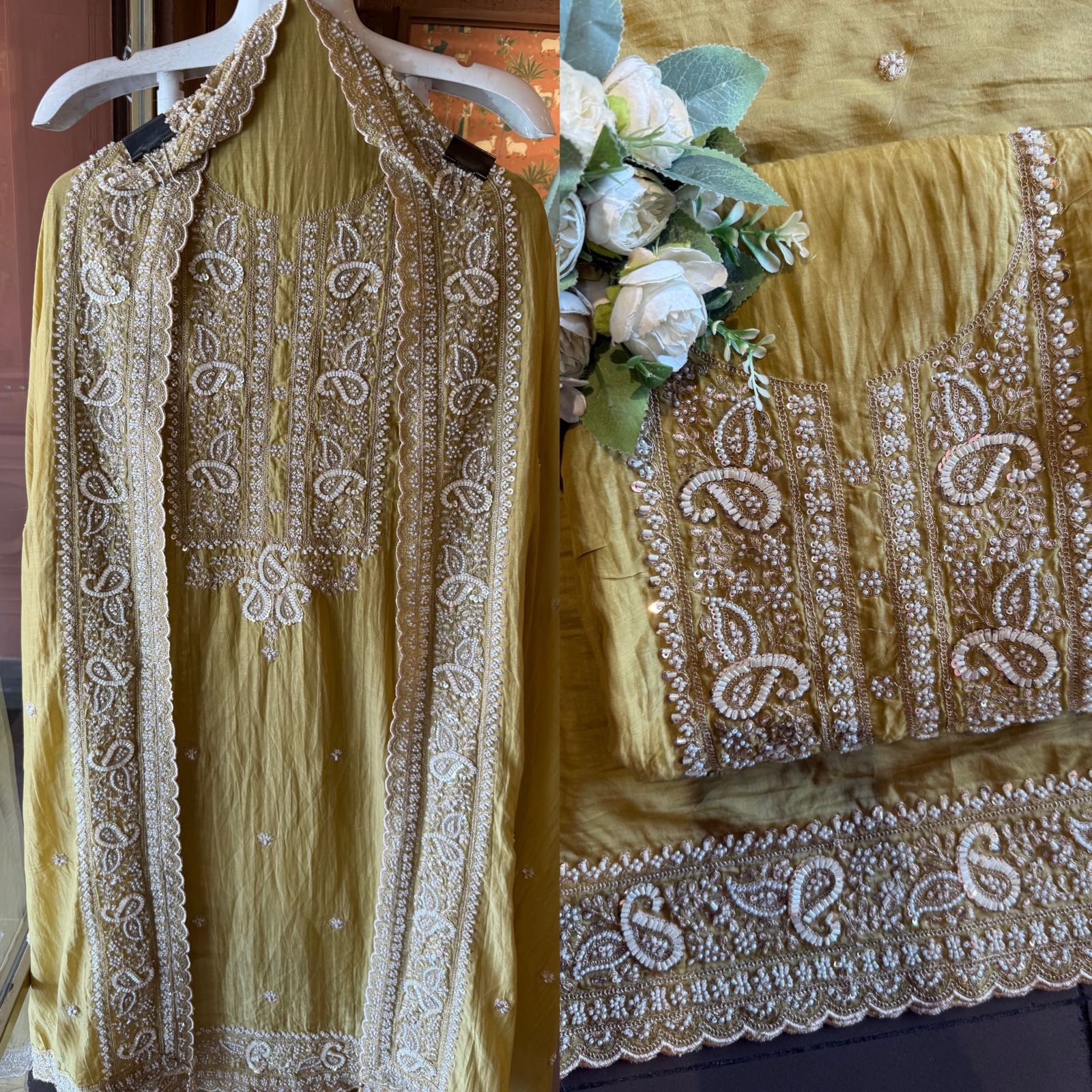 Crinkled Mul unstitched Suits