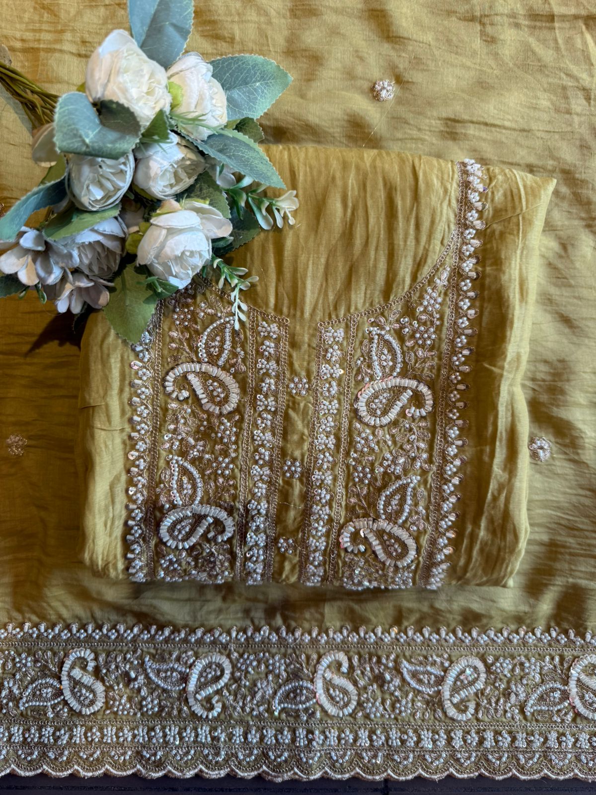 Crinkled Mul unstitched Suits