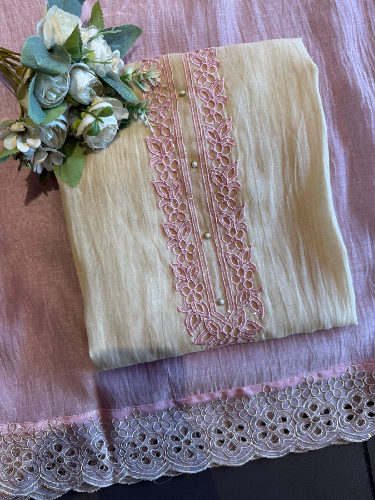 Mul cotton lightweight cotton unstitched suit