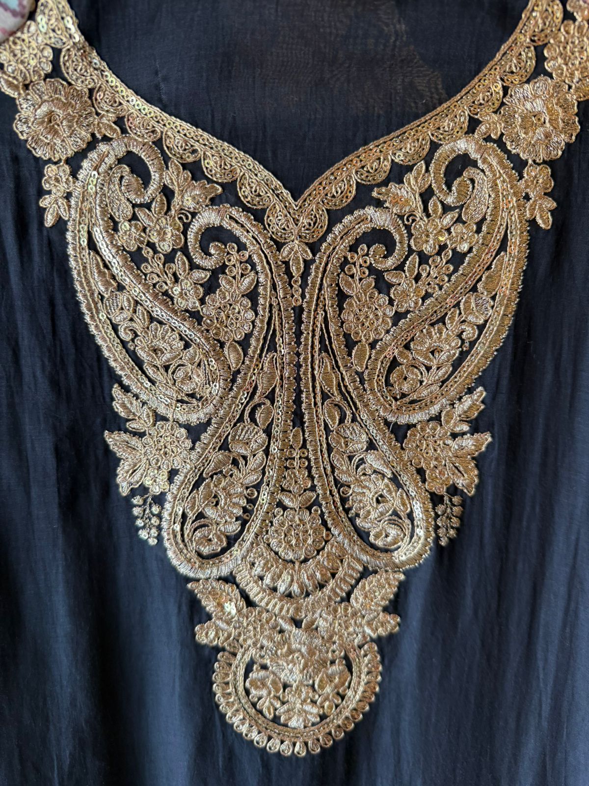 Mul cotton Embroidered Suit
