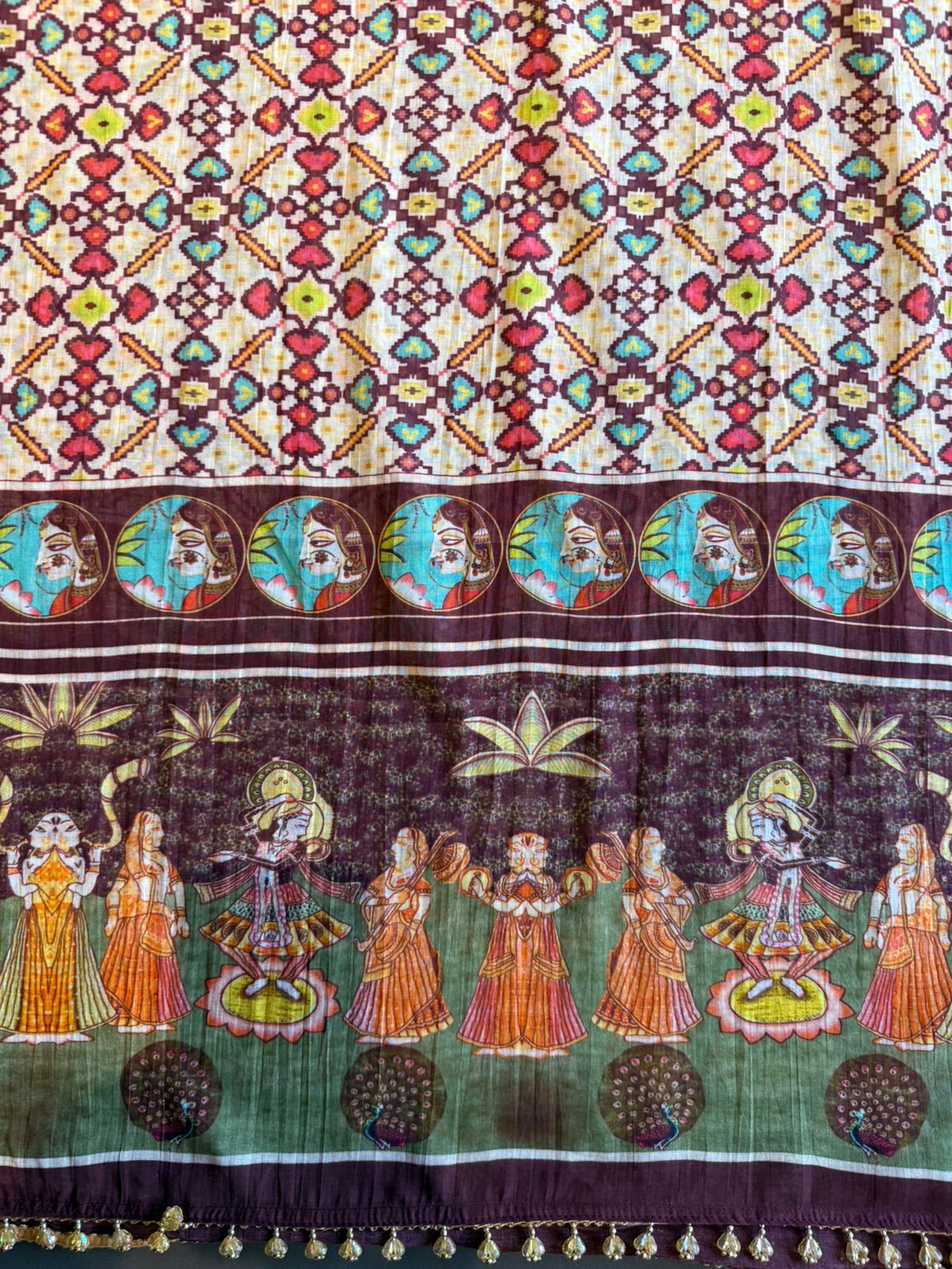 Mul cotton Embroidered Suit