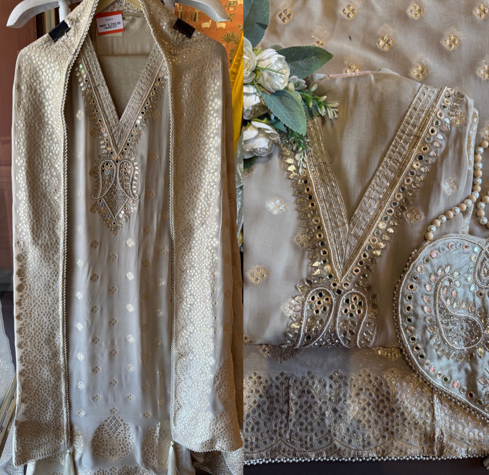 Banarsi Georgette Unstitched suit