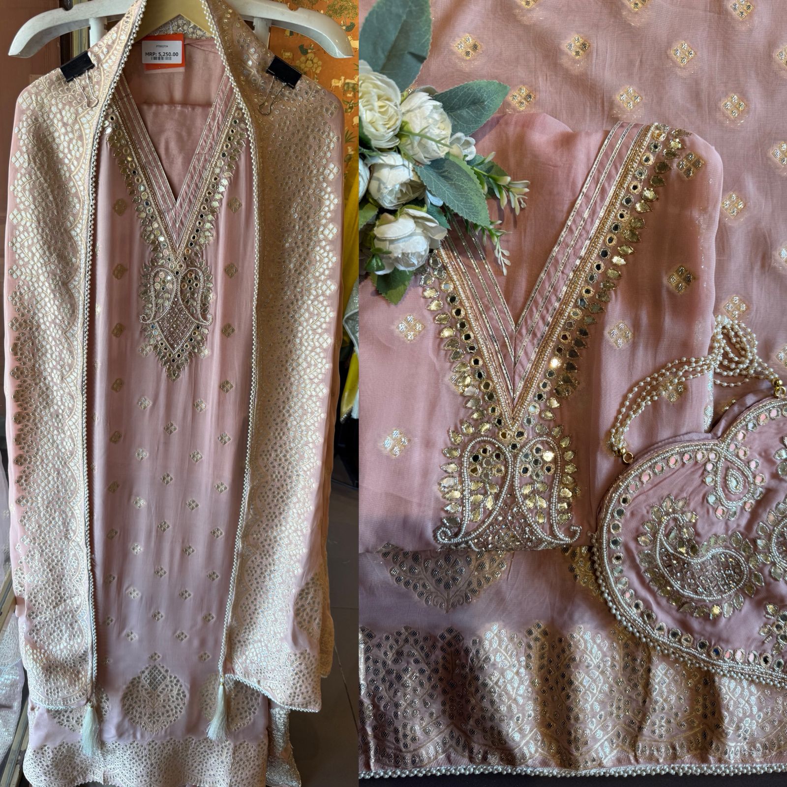 Banarsi Georgette Unstitched suit