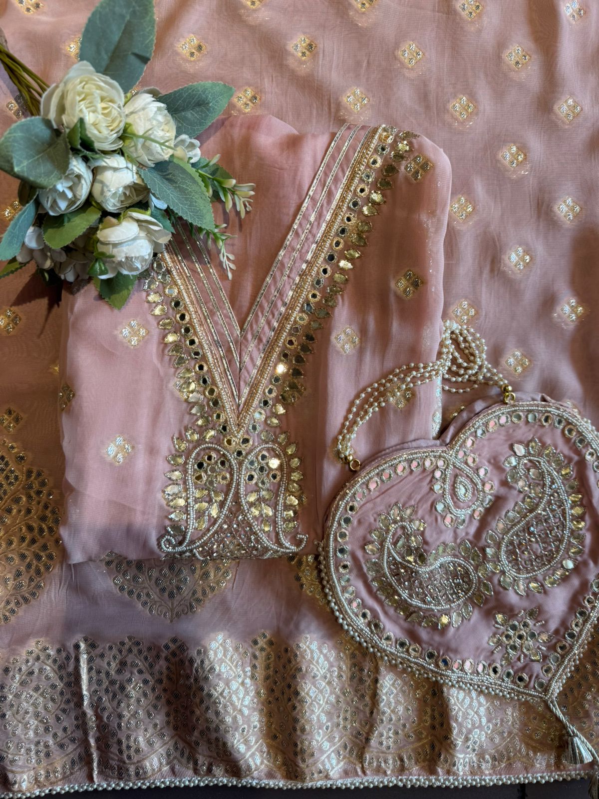 Banarsi Georgette Unstitched suit