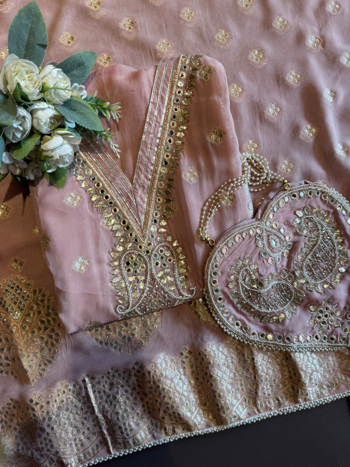 Banarsi Georgette Unstitched suit