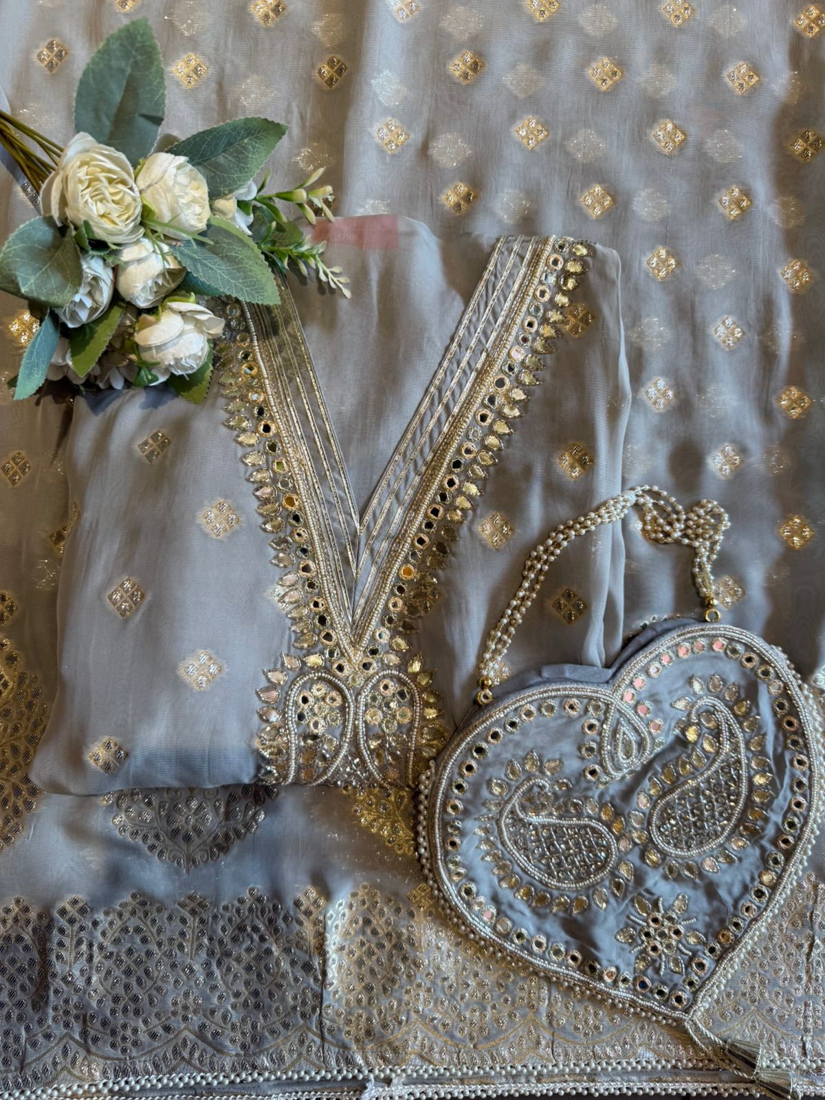 Banarsi Georgette Unstitched suit
