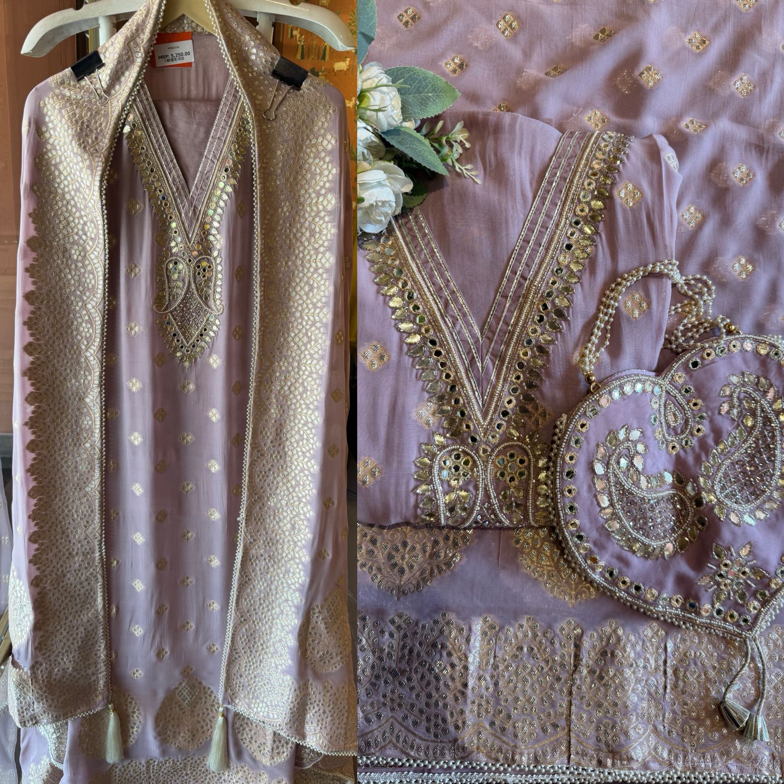 Banarsi Georgette Unstitched suit