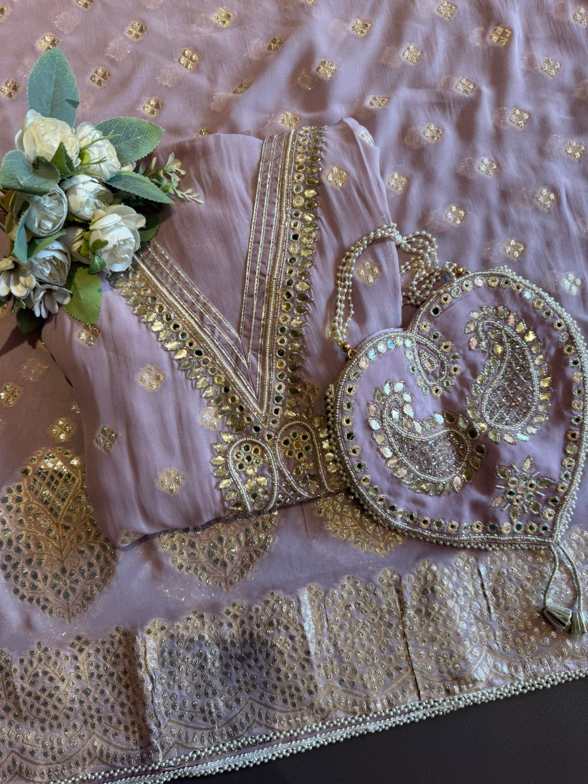Banarsi Georgette Unstitched suit