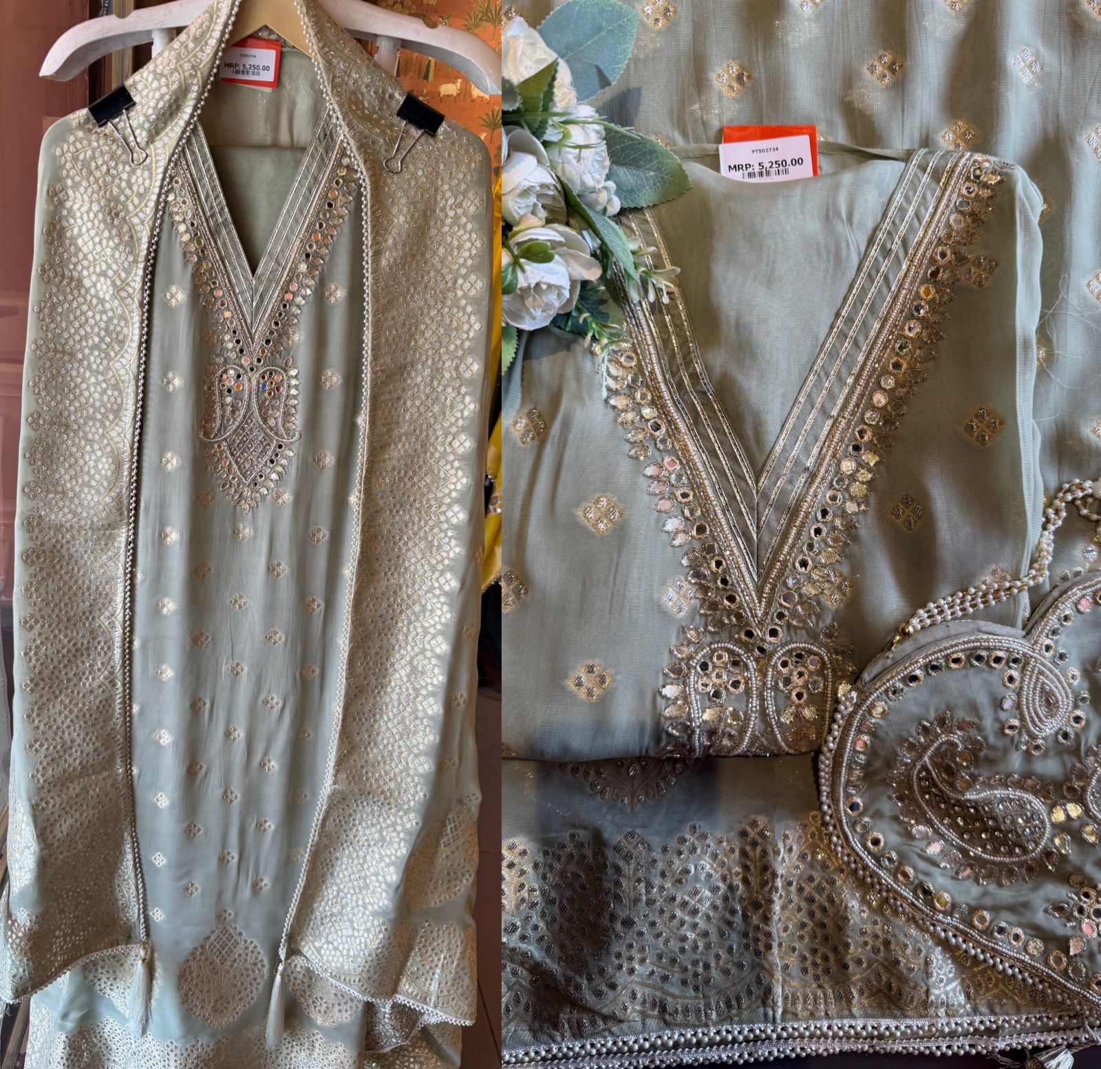 Banarsi Georgette Unstitched suit