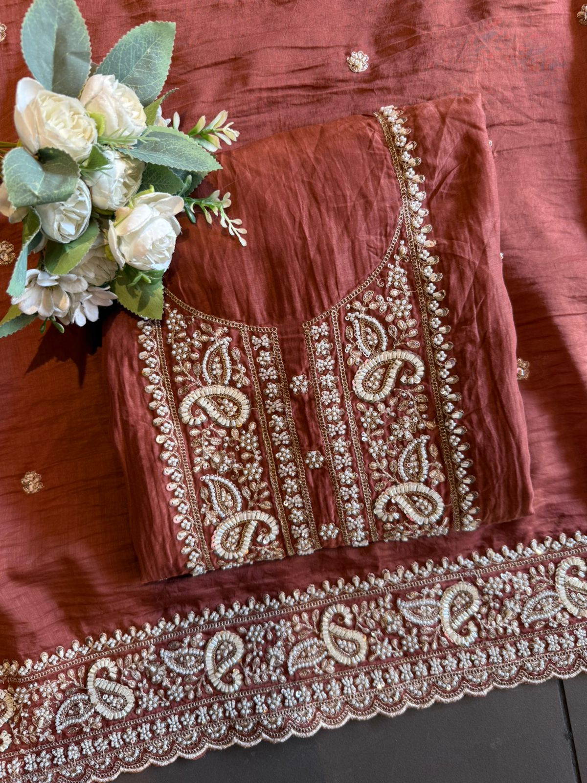 Crinkled Mul unstitched Suits