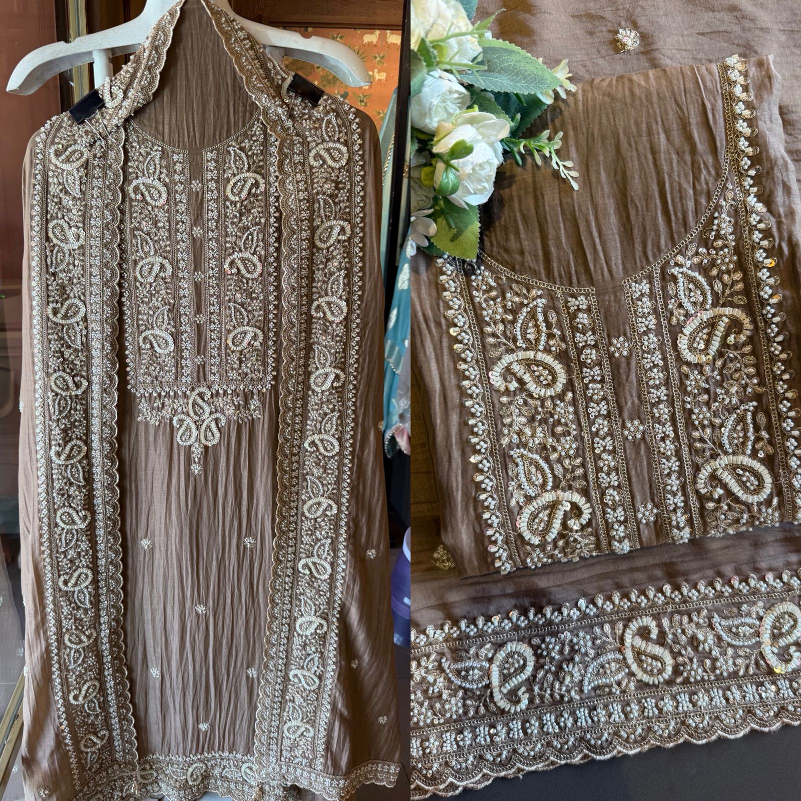 Crinkled Mul unstitched Suits