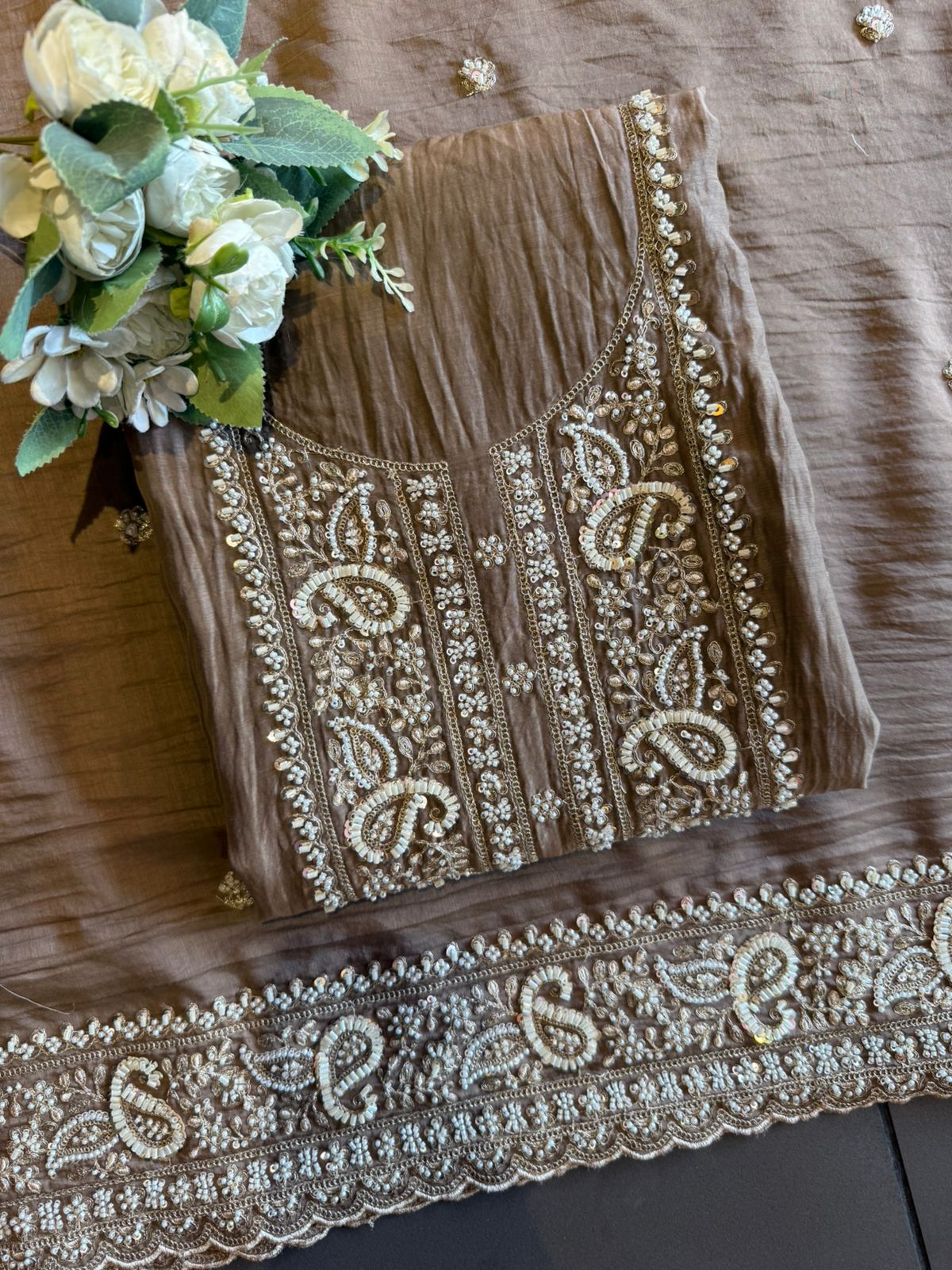 Crinkled Mul unstitched Suits