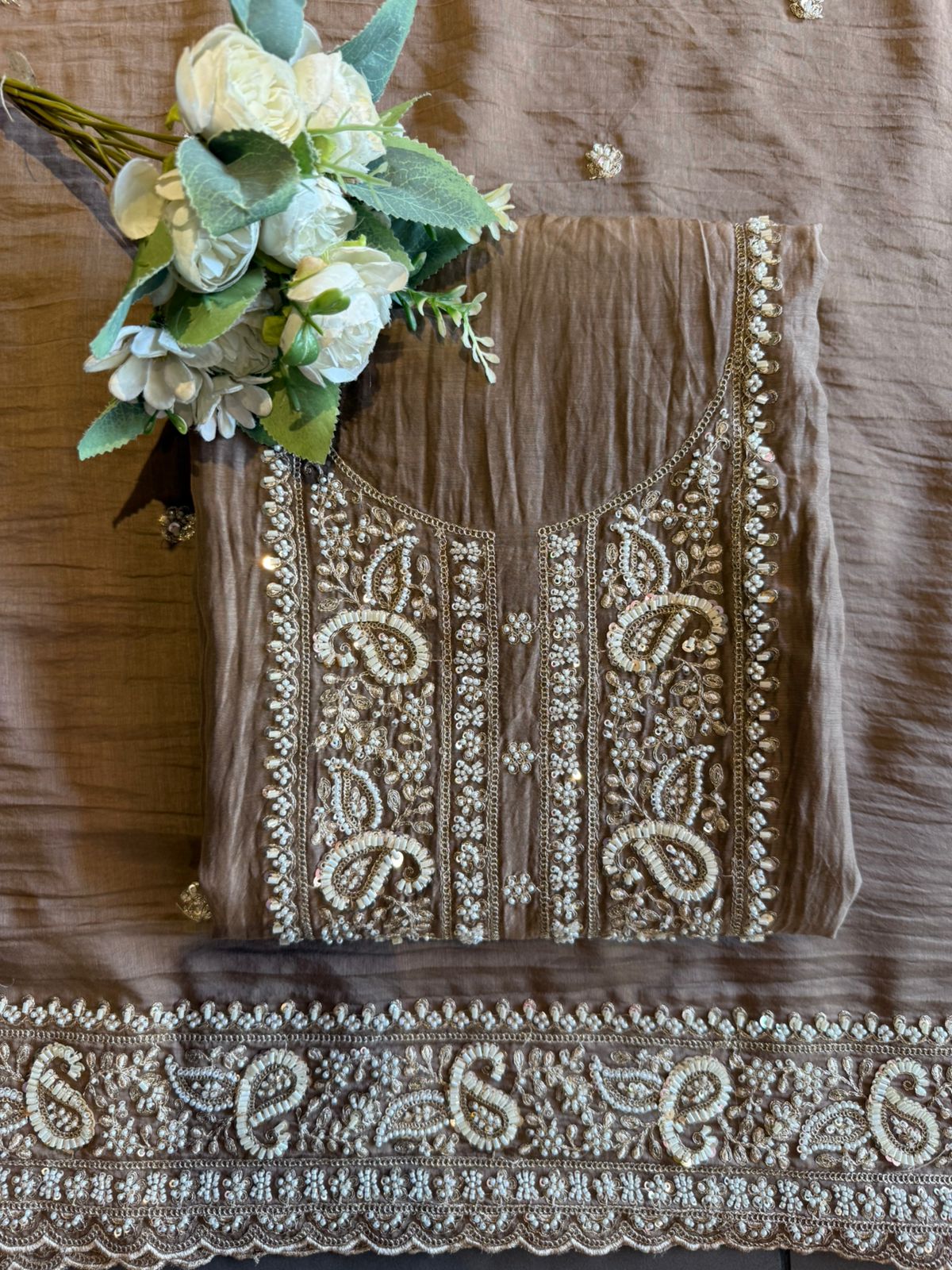 Crinkled Mul unstitched Suits